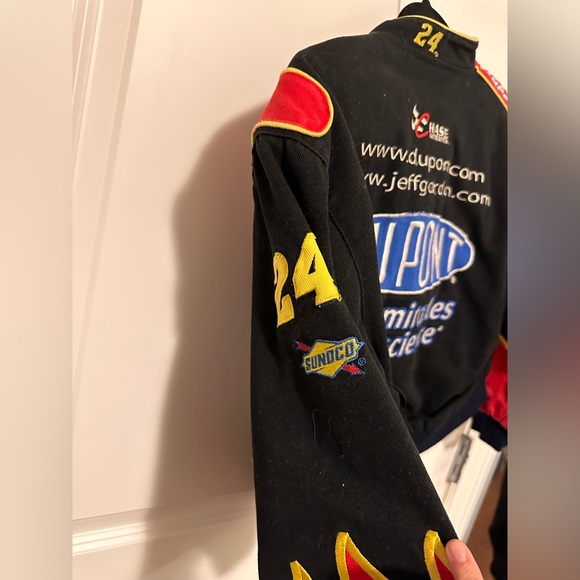 Racing Black Jeff Gordon DuPont Twill Driver Uniform Full-Snap Jacket - Picture 5 of 5